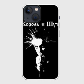 Чехол для iPhone 13 mini с принтом Король и Шут + Анархия (спина) в Петрозаводске,  |  | Тематика изображения на принте: punk | rock | киш | король | король и шут | михаил горшенев | панки | рок | русский рок | шут