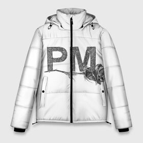 Мужская зимняя куртка 3D с принтом Payton Moormeier в Петрозаводске, верх — 100% полиэстер; подкладка — 100% полиэстер; утеплитель — 100% полиэстер | длина ниже бедра, свободный силуэт Оверсайз. Есть воротник-стойка, отстегивающийся капюшон и ветрозащитная планка. 

Боковые карманы с листочкой на кнопках и внутренний карман на молнии. | letters p m | moormeier | payton | payton moormeier | payton moormeier мерч | pm | tiktok | буквы р м | звезда соцсетей | инициалы рм | мурмайер | мурмейер | пайтон | пайтон мурмайер | пейтон | пейтон мурмайер | пэйтон | пэйтон мурмайер
