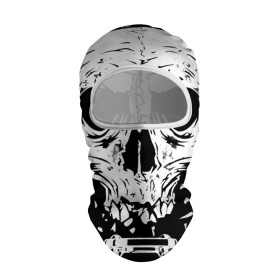 Балаклава 3D с принтом Череп в Петрозаводске, 100% полиэстер, ткань с особыми свойствами — Activecool | плотность 150–180 г/м2; хорошо тянется, но при этом сохраняет форму. Закрывает шею, вокруг отверстия для глаз кайма. Единый размер | art | skeleton | skull | арт | скелет | череп