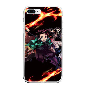 Чехол для iPhone 7Plus/8 Plus матовый с принтом KIMETSU NO YAIBA в Петрозаводске, Силикон | Область печати: задняя сторона чехла, без боковых панелей | demon slayer | demon slayer: kimetsu no yaiba | kimetsu | kimetsu no yaiba | nezuko | slayer | tanjiro | клинок рассекающий демонов | незуко | танджиро | шинобу кочо