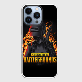 Чехол для iPhone 13 Pro с принтом PUBG | ПАБГ в Петрозаводске,  |  | action | battle royal | bright | fire | flame | game | heat | light | play | playerunknowns battlegrounds | pubg | wildfire | winner winner chiken dinner | искры | огненный | огонь | пабг | пламя | пожар | шутер