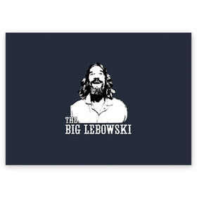 Поздравительная открытка с принтом The Big Lebowski в Петрозаводске, 100% бумага | плотность бумаги 280 г/м2, матовая, на обратной стороне линовка и место для марки
 | dude | film | бриджес | герой | джефф | джеффри | дюдя | комедия | лебовски | персонаж | фильм | чувак