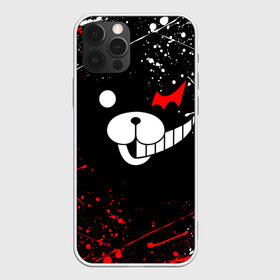 Чехол для iPhone 12 Pro Max с принтом MONOKUMA в Петрозаводске, Силикон |  | anime | bear | black  white | danganronpa | kurokuma | monodam | monokuma | monomi | monotaro | rabbit | school | shirokuma | аниме | главарь | мoноми | монокума | черно белый | школа