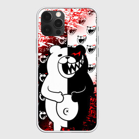 Чехол для iPhone 12 Pro Max с принтом MONOKUMA в Петрозаводске, Силикон |  | anime | bear | black  white | danganronpa | kurokuma | monodam | monokuma | monomi | monotaro | pink | rabbit | school | shirokuma | аниме | главарь | мoноми | монокума | черно белый | школа