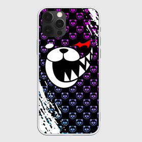 Чехол для iPhone 12 Pro Max с принтом MONOKUMA в Петрозаводске, Силикон |  | anime | bear | black  white | danganronpa | kurokuma | monodam | monokuma | monomi | monotaro | pink | rabbit | school | shirokuma | аниме | главарь | мoноми | монокума | черно белый | школа