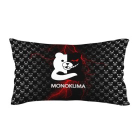 Подушка 3D антистресс с принтом MONOKUMA. в Петрозаводске, наволочка — 100% полиэстер, наполнитель — вспененный полистирол | состоит из подушки и наволочки на молнии | anime | bear | black  white | danganronpa | kurokuma | monodam | monokuma | monomi | monotaro | pink | rabbit | school | shirokuma | аниме | главарь | мoноми | монокума | черно белый | школа