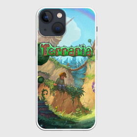 Чехол для iPhone 13 mini с принтом Terraria в Петрозаводске,  |  | minecraft | terraria | инди игры | майнкрафт | террария