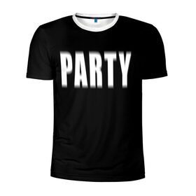 Мужская футболка 3D спортивная с принтом Hard PARTY в Петрозаводске, 100% полиэстер с улучшенными характеристиками | приталенный силуэт, круглая горловина, широкие плечи, сужается к линии бедра | hard party | party | pati | вечеринка | как у томби | пати | хард пати | что было дальше
