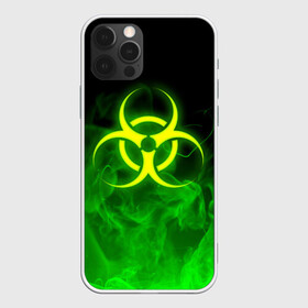 Чехол для iPhone 12 Pro с принтом BIOHAZARD в Петрозаводске, силикон | область печати: задняя сторона чехла, без боковых панелей | biohazard | radiation | re | re3 | residenr evil | toxic | virusвирус | world war z | биохазард | обитель зла | радиация | токсик | эпидемия