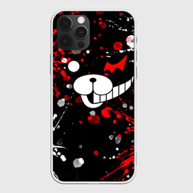 Чехол для iPhone 12 Pro Max с принтом MONOKUMA в Петрозаводске, Силикон |  | anime | bear | black  white | danganronpa | kurokuma | monodam | monokuma | monomi | monotaro | pink | rabbit | school | shirokuma | аниме | главарь | мoноми | монокума | черно белый | школа