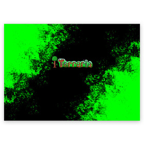 Поздравительная открытка с принтом Terraria в Петрозаводске, 100% бумага | плотность бумаги 280 г/м2, матовая, на обратной стороне линовка и место для марки
 | Тематика изображения на принте: action | minecraft | terraria | игра | компьютерная игра | приключение | терария | террария