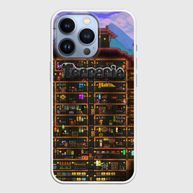 Чехол для iPhone 13 Pro с принтом TERRARIA в Петрозаводске,  |  | game | pixel | terraria | игра | пиксель | террариа
