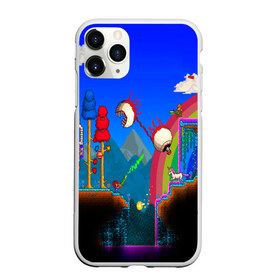 Чехол для iPhone 11 Pro матовый с принтом TERRARIA GAME в Петрозаводске, Силикон |  | game | pixel | terraria | игра | пиксель | террариа