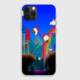 Чехол для iPhone 12 Pro Max с принтом TERRARIA GAME в Петрозаводске, Силикон |  | Тематика изображения на принте: game | pixel | terraria | игра | пиксель | террариа