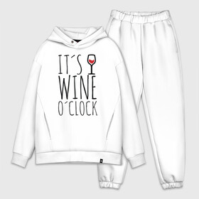 Мужской костюм хлопок OVERSIZE с принтом Wine Oclock в Петрозаводске,  |  | red wine | wine | вино | винчик | женские