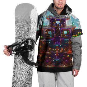 Накидка на куртку 3D с принтом Terraria в Петрозаводске, 100% полиэстер |  | Тематика изображения на принте: game | pixel | terraria | игра | пиксель | террариа