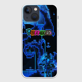 Чехол для iPhone 13 mini с принтом Terraria в Петрозаводске,  |  | game | pixel | terraria | игра | пиксель | террариа