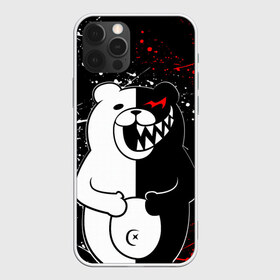 Чехол для iPhone 12 Pro Max с принтом MONOKUMA в Петрозаводске, Силикон |  | anime | bear | black  white | danganronpa | kurokuma | monodam | monokuma | monomi | monotaro | rabbit | school | shirokuma | аниме | главарь | мoноми | монокума | черно белый | школа