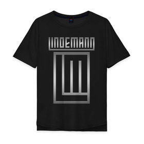 Мужская футболка хлопок Oversize с принтом LINDEMANN в Петрозаводске, 100% хлопок | свободный крой, круглый ворот, “спинка” длиннее передней части | lindemann | lm | rock | кристиан лоренц | линдеманн | лм | музыка | рок | тилль линдеманн