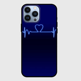 Чехол для iPhone 13 Pro Max с принтом Кардиограмма про любовь в Петрозаводске,  |  | 14 февраля | 8 марта | валентинов день | влюблен | влюбленность | влюбленные | вместе навсегда | девичник | девушке | день вл | для жены | здоровье | кардиограмма | любимая | любимый | люблю