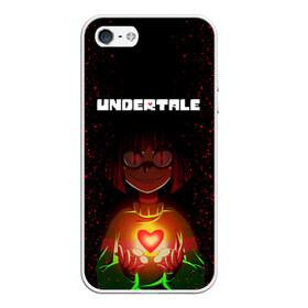 Чехол для iPhone 5/5S матовый с принтом UNDERTALE CHARA в Петрозаводске, Силикон | Область печати: задняя сторона чехла, без боковых панелей | asriel dreemurr | chara | frisk | gaster blaster | sans | undertale | азриэль дримурр | андертейл | андрайн | гастер | меттатон | санс | фриск | чара