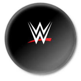 Значок с принтом WWE в Петрозаводске,  металл | круглая форма, металлическая застежка в виде булавки | raw | smackdown | wrestling | wwe | борьба | единоборства | реслинг | рестлинг | спорт | шоу