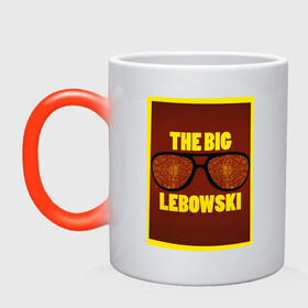 Кружка хамелеон с принтом The Big Lebowski в Петрозаводске, керамика | меняет цвет при нагревании, емкость 330 мл | the big lebowski | большой лебовски | кино | персонаж | чувак