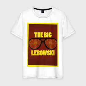 Мужская футболка хлопок с принтом The Big Lebowski в Петрозаводске, 100% хлопок | прямой крой, круглый вырез горловины, длина до линии бедер, слегка спущенное плечо. | Тематика изображения на принте: the big lebowski | большой лебовски | кино | персонаж | чувак