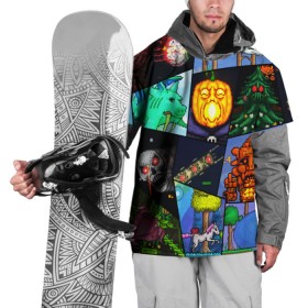 Накидка на куртку 3D с принтом Terraria allpic в Петрозаводске, 100% полиэстер |  | Тематика изображения на принте: game | pixel | terraria | игра | пиксель | террариа