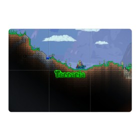 Магнитный плакат 3Х2 с принтом terraria game в Петрозаводске, Полимерный материал с магнитным слоем | 6 деталей размером 9*9 см | game | pixel | terraria | игра | пиксель | террариа