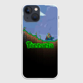 Чехол для iPhone 13 mini с принтом terraria game в Петрозаводске,  |  | game | pixel | terraria | игра | пиксель | террариа