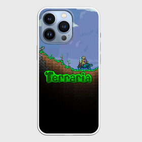 Чехол для iPhone 13 Pro с принтом terraria game в Петрозаводске,  |  | game | pixel | terraria | игра | пиксель | террариа
