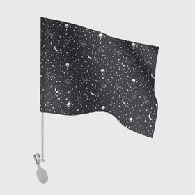 Флаг для автомобиля с принтом Космос в Петрозаводске, 100% полиэстер | Размер: 30*21 см | nasa | галактика | звезды | инопланетяне | космос | месяц | нло | планеты | созвездие