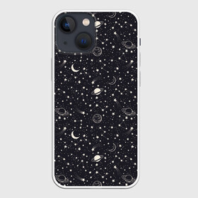 Чехол для iPhone 13 mini с принтом Космос в Петрозаводске,  |  | nasa | галактика | звезды | инопланетяне | космос | месяц | нло | планеты | созвездие