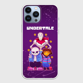 Чехол для iPhone 13 Pro Max с принтом UNDERTALE в Петрозаводске,  |  | Тематика изображения на принте: asriel dreemurr | chara | frisk | gaster blaster | sans | undertale | азриэль дримурр | андертейл | андрайн | гастер | меттатон | санс | фриск | чара