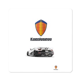 Магнит виниловый Квадрат с принтом Koenigsegg в Петрозаводске, полимерный материал с магнитным слоем | размер 9*9 см, закругленные углы | Тематика изображения на принте: футболка 3d с принтом koenigsegg