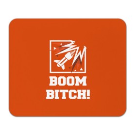 Коврик для мышки прямоугольный с принтом Boom Bitch! в Петрозаводске, натуральный каучук | размер 230 х 185 мм; запечатка лицевой стороны | ace | diamond | epic | fails | funny | gameplay | mozzie | pro league | pvp | r6 | r6s | random | update | герой | дым | огонь | осада | пламя | радуга | снайпер | сражения | туман | шутер