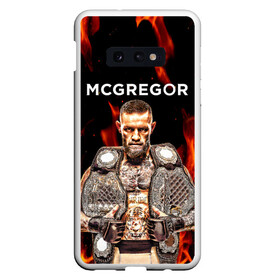 Чехол для Samsung S10E с принтом CONOR McGREGOR в Петрозаводске, Силикон | Область печати: задняя сторона чехла, без боковых панелей | conor | conor mcgregor | ufs | бокс | дональд серроне | ирландский боец | конор | конор макгрегор | конор макгрегор vs дональд серроне | макгрегор | профессиональный бокс | смешанные бои