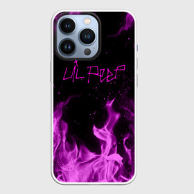 Чехол для iPhone 13 Pro с принтом LIL PEEP FIRE в Петрозаводске,  |  | lil peep | lil prince | pink | зарубежная музыка | лил пип | маленький принц