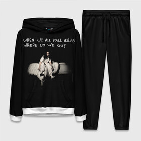 Женский костюм 3D (с толстовкой) с принтом Billie Eilish в Петрозаводске,  |  | bad guy | billie eilish | billieeilish | merch | when we all fall asleep where do we go | билли