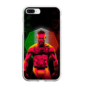 Чехол для iPhone 7Plus/8 Plus матовый с принтом CONOR McGREGOR в Петрозаводске, Силикон | Область печати: задняя сторона чехла, без боковых панелей | conor | conor mcgregor | ssru | ufs | бокс | дональд серроне | ирландский боец | конор | конор макгрегор | конор макгрегор vs дональд серроне | макгрегор | профессиональный бокс | смешанные бои