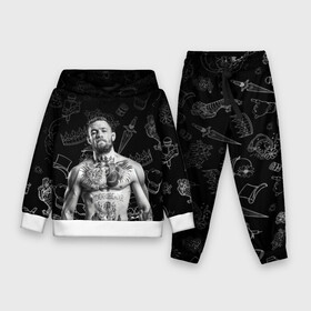 Детский костюм 3D (с толстовкой) с принтом CONOR McGREGOR. в Петрозаводске,  |  | conor | conor mcgregor | ssru | ufs | бокс | дональд серроне | ирландский боец | конор | конор макгрегор | конор макгрегор vs дональд серроне | макгрегор | профессиональный бокс | смешанные бои