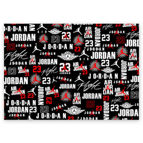 Поздравительная открытка с принтом MICHAEL JORDAN LOGOBOMBING в Петрозаводске, 100% бумага | плотность бумаги 280 г/м2, матовая, на обратной стороне линовка и место для марки
 | 23 | bulls | chicago bulls | jordan | logo | michael jordan | nba | paris saint germain | psg | red | sport | быки | джордан | лого | майкл джордан | псж | спорт | чикаго буллс