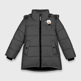 Зимняя куртка для девочек 3D с принтом Токийский гуль в Петрозаводске, ткань верха — 100% полиэстер; подклад — 100% полиэстер, утеплитель — 100% полиэстер. | длина ниже бедра, удлиненная спинка, воротник стойка и отстегивающийся капюшон. Есть боковые карманы с листочкой на кнопках, утяжки по низу изделия и внутренний карман на молнии. 

Предусмотрены светоотражающий принт на спинке, радужный светоотражающий элемент на пуллере молнии и на резинке для утяжки. | Тематика изображения на принте: ccg | cover | ghoul | jack | kaneki | kureo | mado | tokyo | touka | unravel | гуль | канеки кен | куинкс | сёдзё | сова | токийский | ужасы | хайсе сасаки