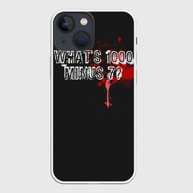 Чехол для iPhone 13 mini с принтом Whats 1000 Minus 7 в Петрозаводске,  |  | ccg | cover | ghoul | jack | kaneki | kureo | mado | tokyo | touka | unravel | гуль | канеки кен | куинкс | сёдзё | сова | токийский | ужасы | хайсе сасаки