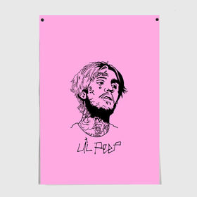 Постер с принтом LIL PEEP в Петрозаводске, 100% бумага
 | бумага, плотность 150 мг. Матовая, но за счет высокого коэффициента гладкости имеет небольшой блеск и дает на свету блики, но в отличии от глянцевой бумаги не покрыта лаком | lil peep | lil prince | pink | зарубежная музыка | лил пип | маленький принц