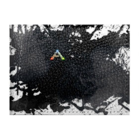 Обложка для студенческого билета с принтом Ark Survival Evolved в Петрозаводске, натуральная кожа | Размер: 11*8 см; Печать на всей внешней стороне | Тематика изображения на принте: ark survival evolved | dino | game | динозавр | игры
