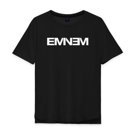 Мужская футболка хлопок Oversize с принтом EMINEM в Петрозаводске, 100% хлопок | свободный крой, круглый ворот, “спинка” длиннее передней части | eminem | rap | зарубежный реп | реп | эминем