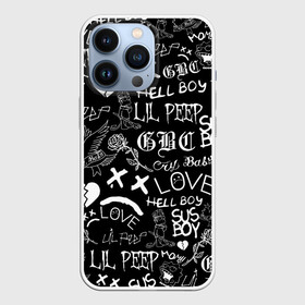 Чехол для iPhone 13 Pro с принтом LIL PEEP LOGOBOMBING | ЛИЛ ПИП в Петрозаводске,  |  | Тематика изображения на принте: lil peep | lil prince | pink | зарубежная музыка | лил пип | маленький принц