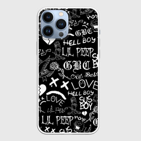 Чехол для iPhone 13 Pro Max с принтом LIL PEEP LOGOBOMBING | ЛИЛ ПИП в Петрозаводске,  |  | Тематика изображения на принте: lil peep | lil prince | pink | зарубежная музыка | лил пип | маленький принц